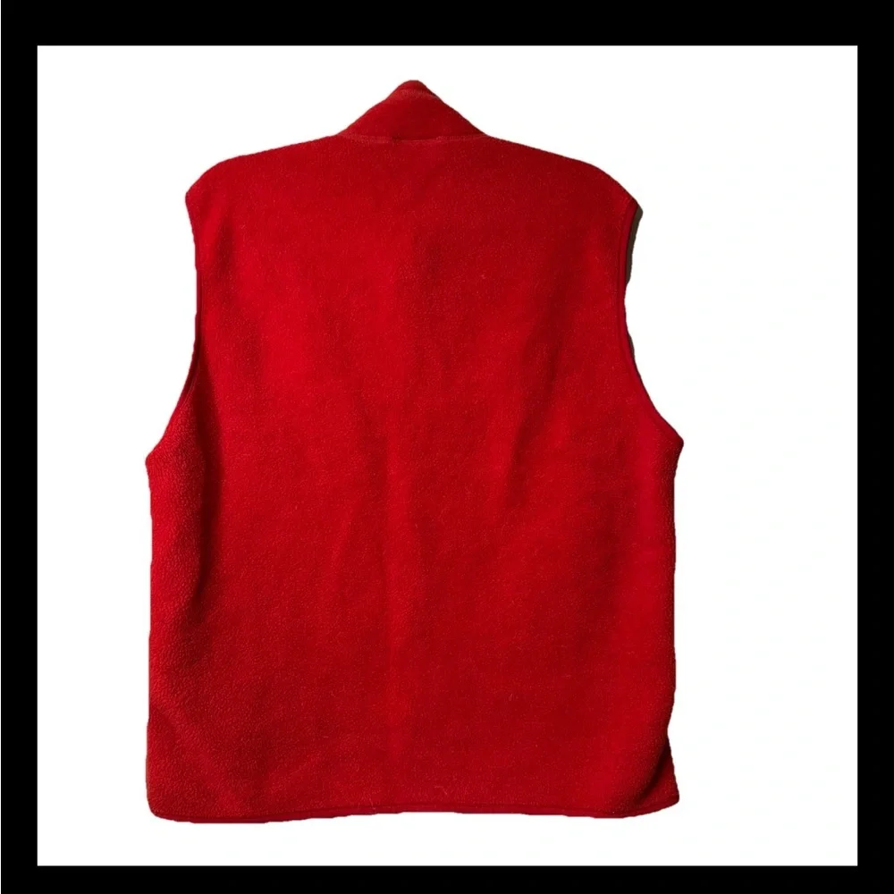 Vintage Patagonia Synchilla Red Full Zip Vest Style 25182 Men's Size L
